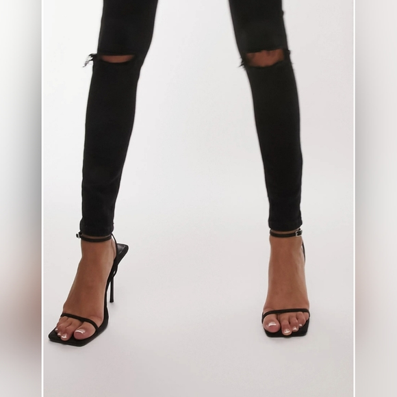 Topshop Moto Jamie Distressed Skinny Denim Jeans - Picture 3 of 12